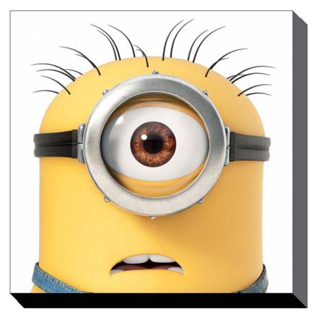 Minion Carl Close Up Canvas Print (60cm x 60cm) £24.99